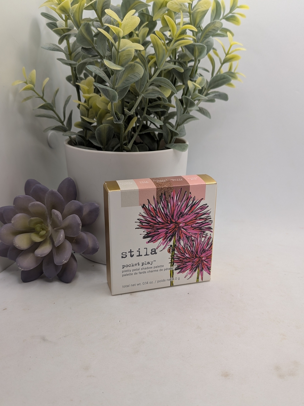 stila Pocket Play Eyeshadow Palette - Pink Floral